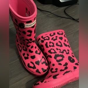 Hunter Arcade Pink Rain Boots
